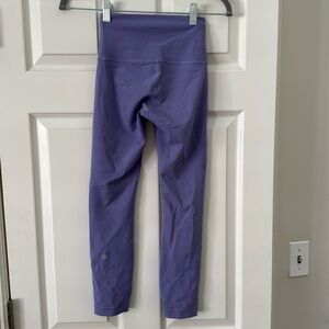 Purple lululemon leggings 7/8 length size 2